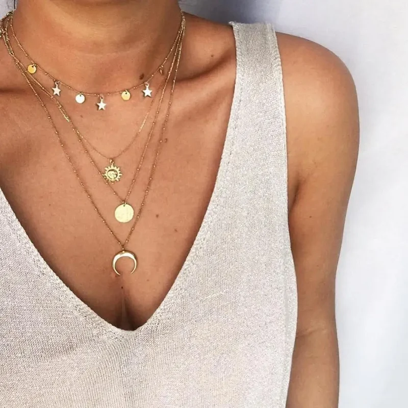 Triple Collier Lune