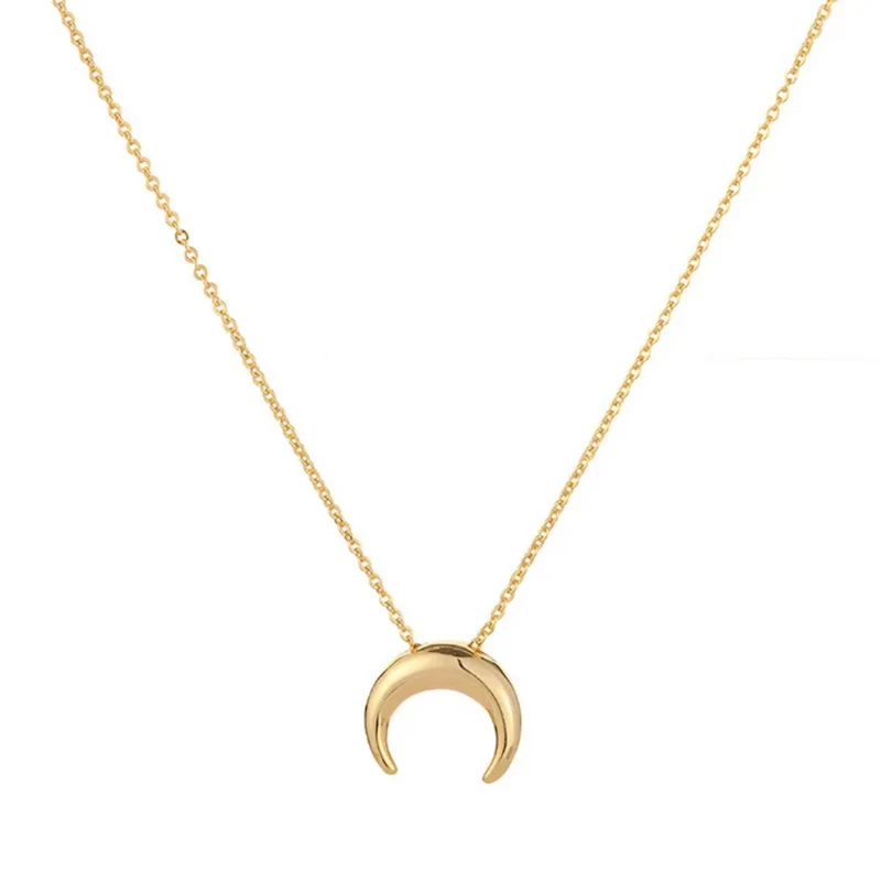 Collier Demi Lune Or
