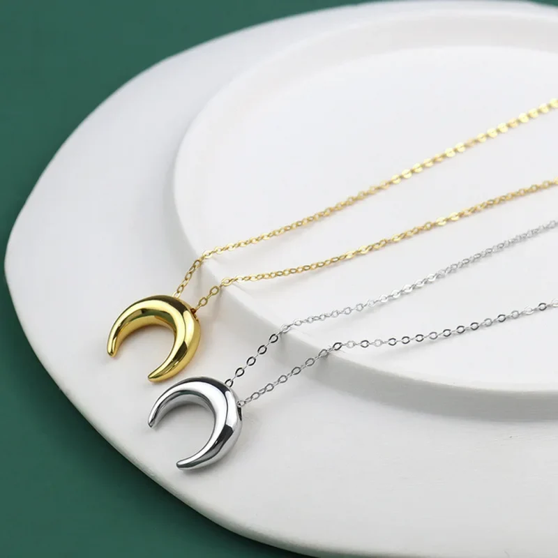 Collier Demi Lune Or