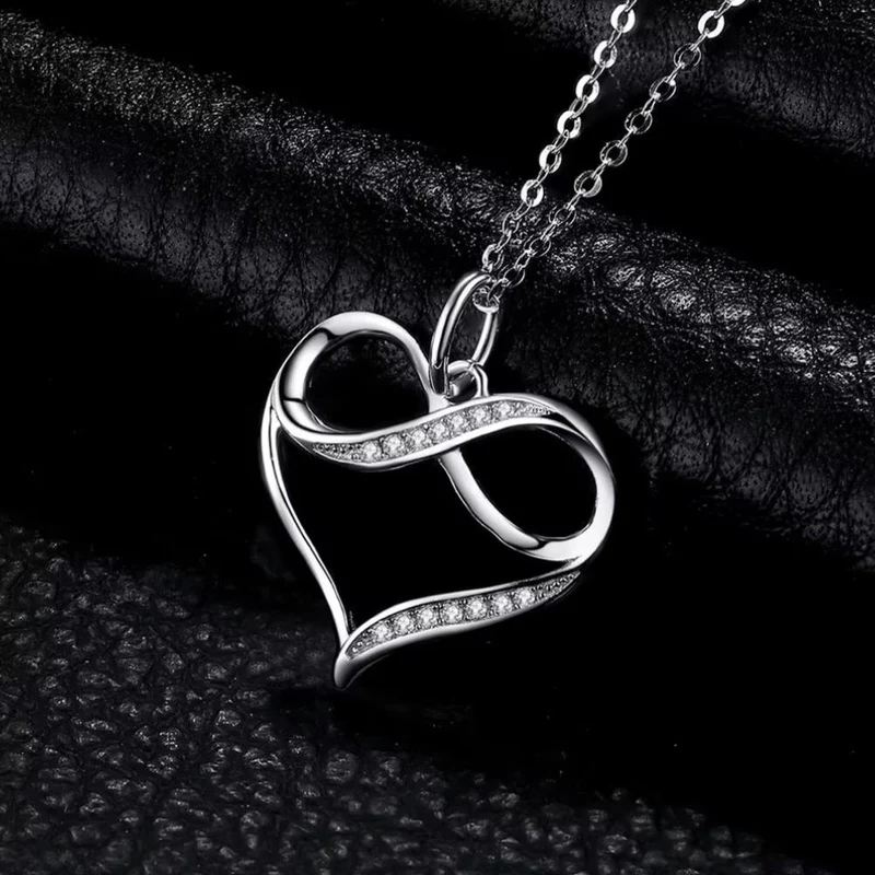 Collier Infini Argent Zirconium
