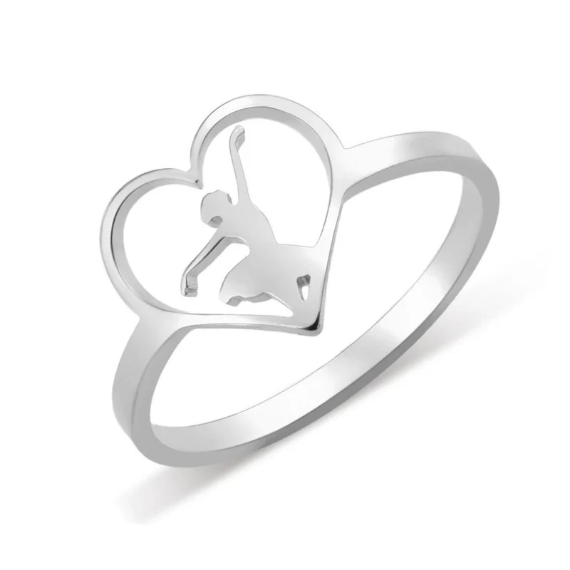 Bague Danseuse en Coeur