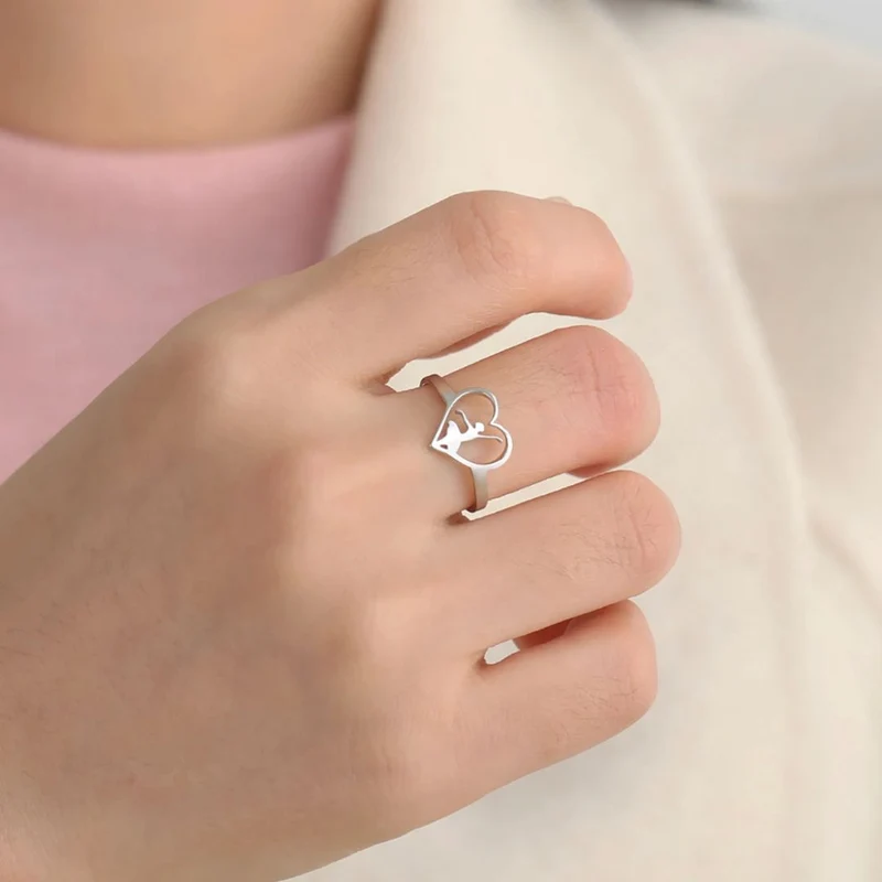 Bague Danseuse en Coeur