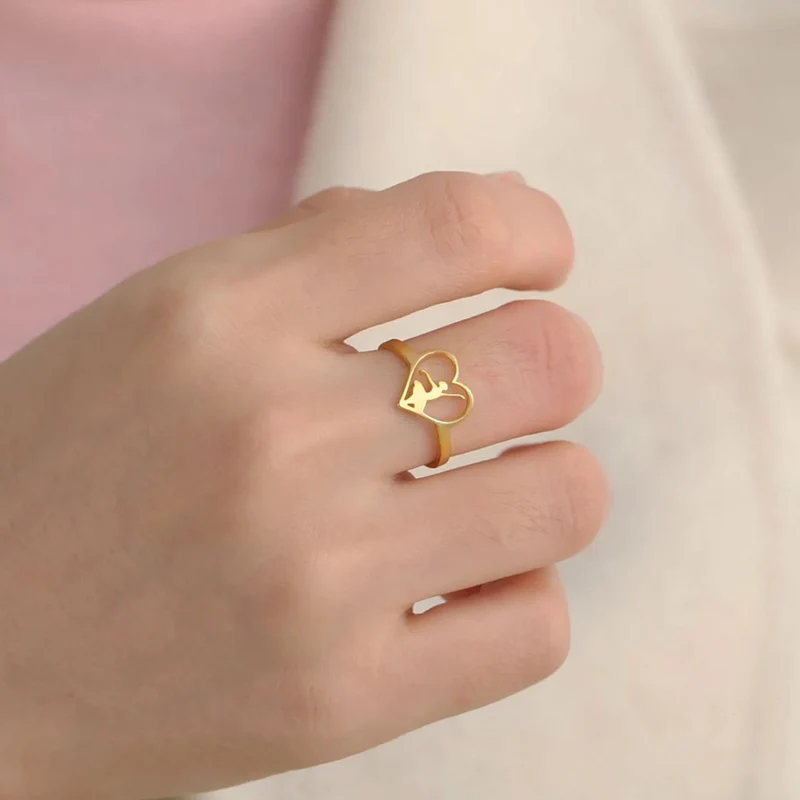 Bague Danseuse en Coeur