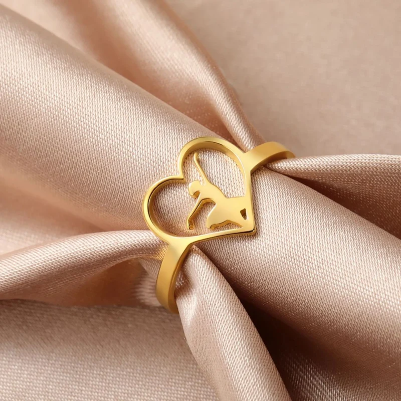 Bague Danseuse en Coeur