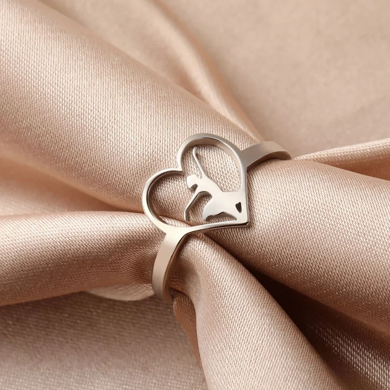 Bague Danseuse en Coeur