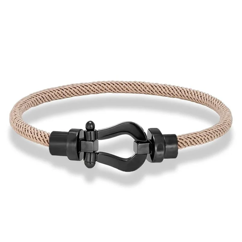 Bracelet Fer à Cheval Tissu