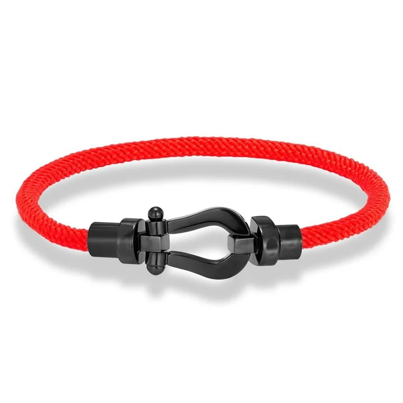 Bracelet Fer à Cheval Tissu