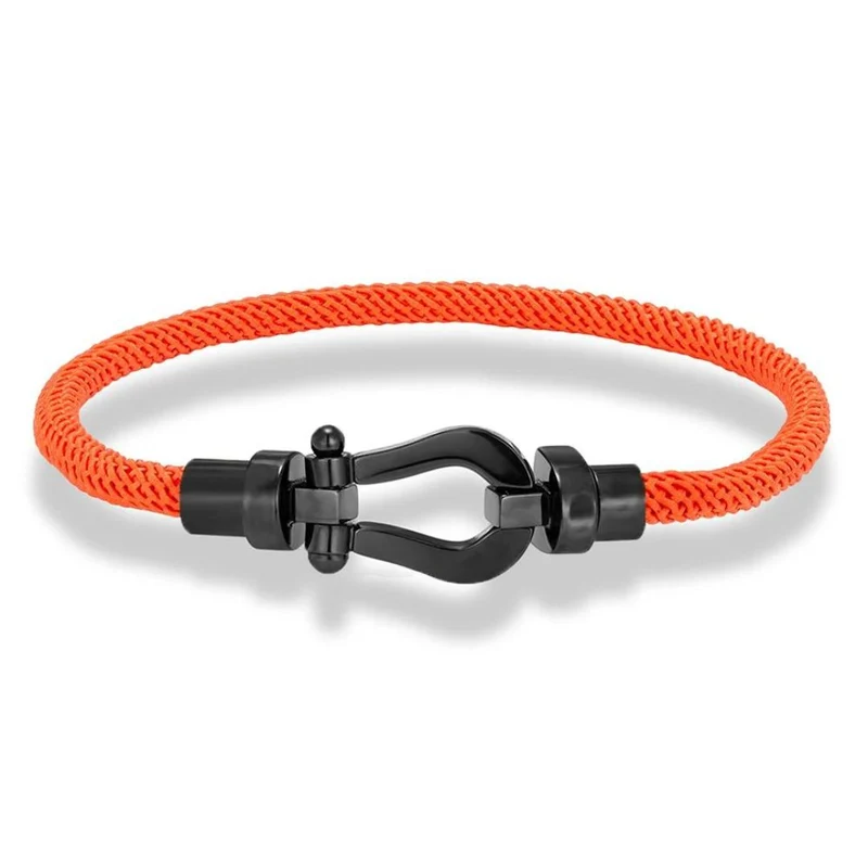 Bracelet Fer à Cheval Tissu