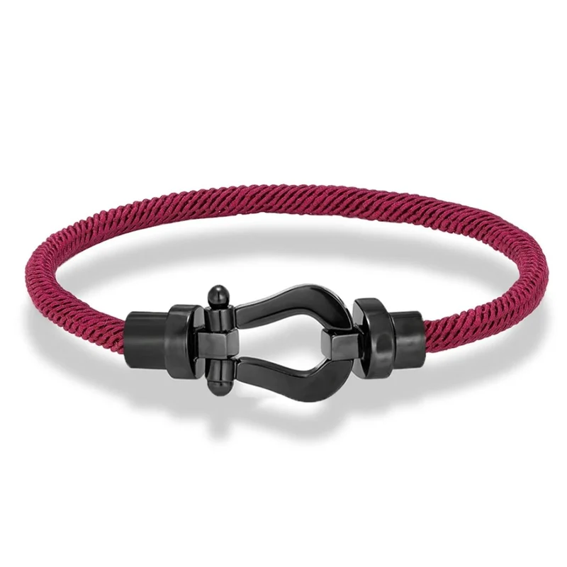 Bracelet Fer à Cheval Tissu