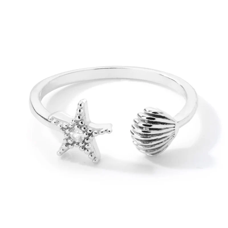 Bague Coquillage Étoile