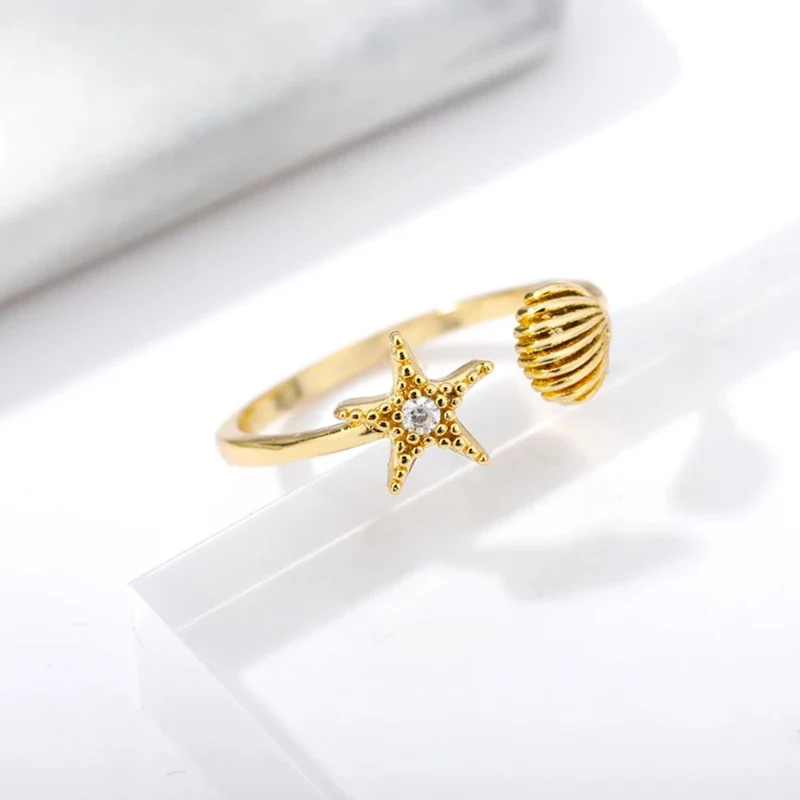 Bague Coquillage Étoile