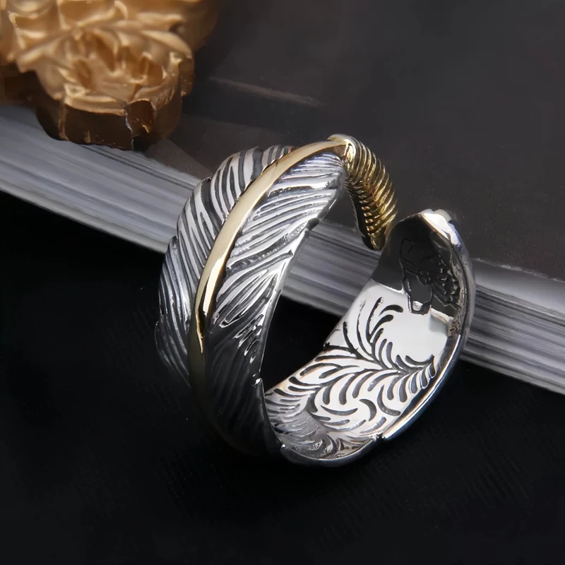 Bague Plume Amérindienne