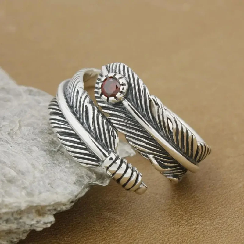 Bague Plume Motard