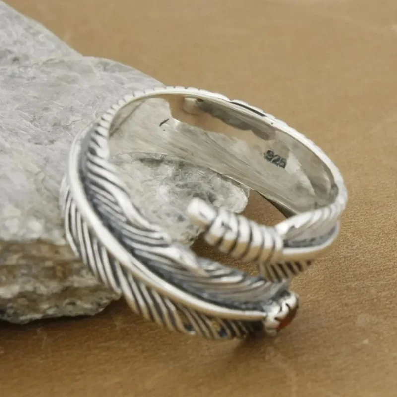 Bague Plume Motard
