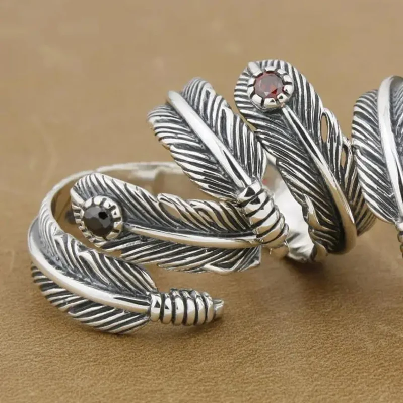 Bague Plume Motard