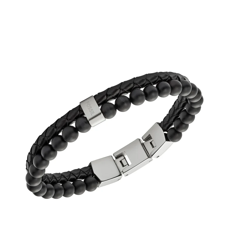 Fossil Zwarte Vintage Casual Armband JF02763040 (Lengte: 18.00 - 19.50 cm)