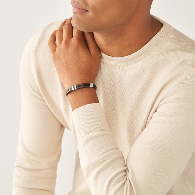 Fossil Bracelet Marron JF04133040