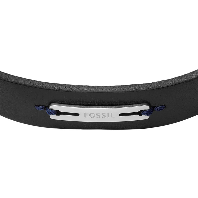 Fossil Machine Leather Men's Bracelet JF04964040