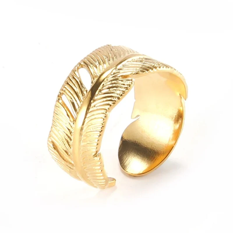 Bague Plume Or Femme