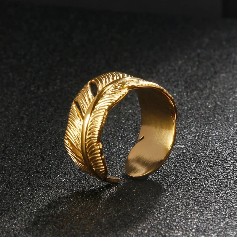 Bague Plume Or Femme