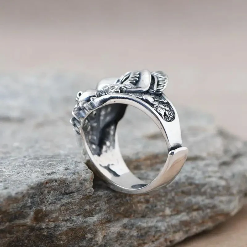 Bague Lion Plume