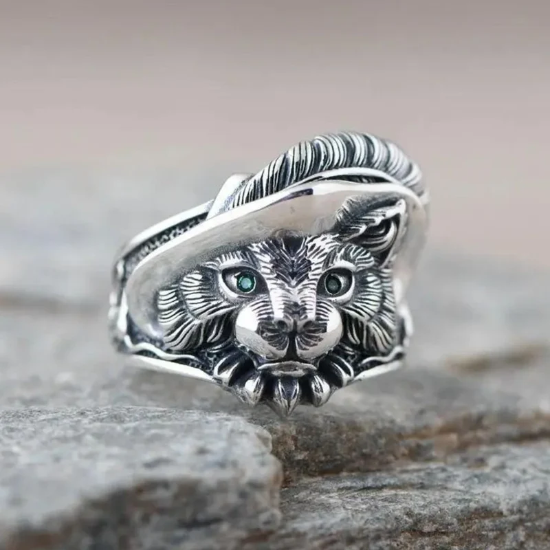 Bague Lion Plume