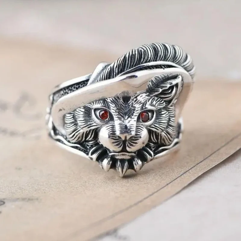 Bague Lion Plume