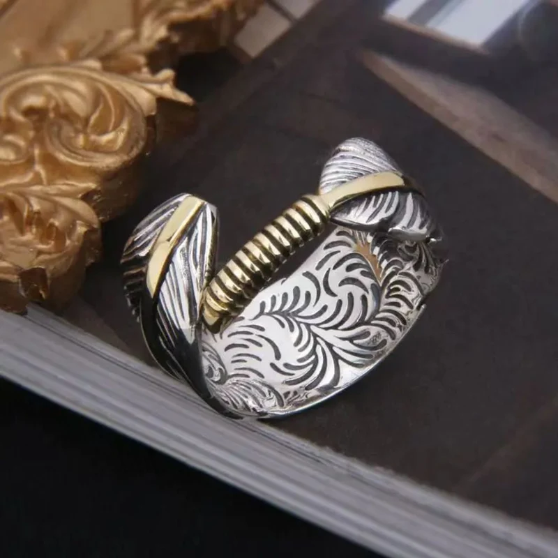 Bague Plume Argent