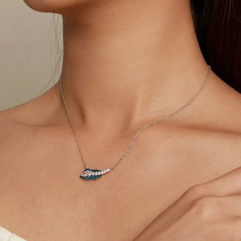 Collier Plume Couleur