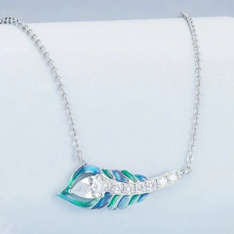 Collier Plume Couleur