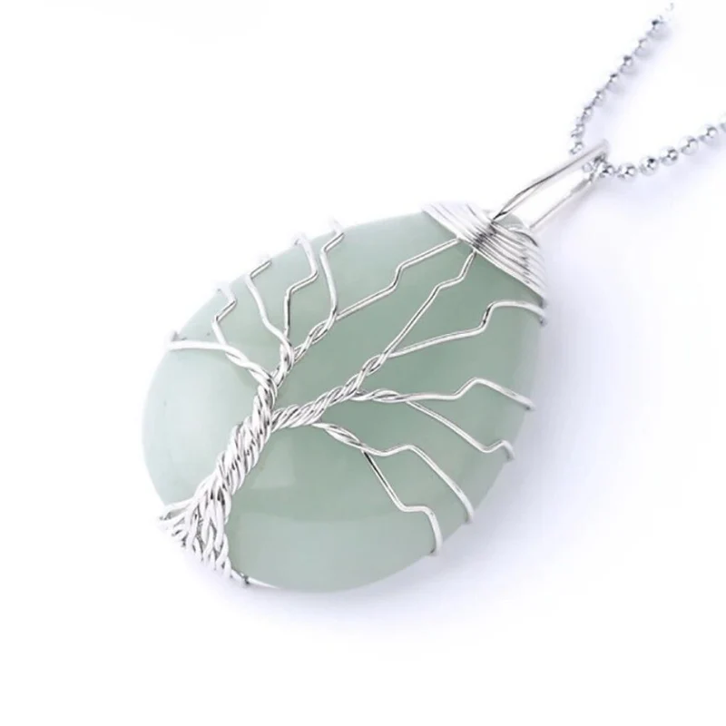 Collier Arbre de Vie Quartz Argent