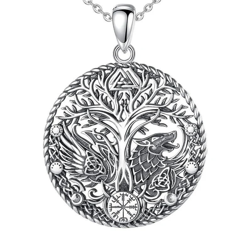 Collier Arbre de Vie Loup
