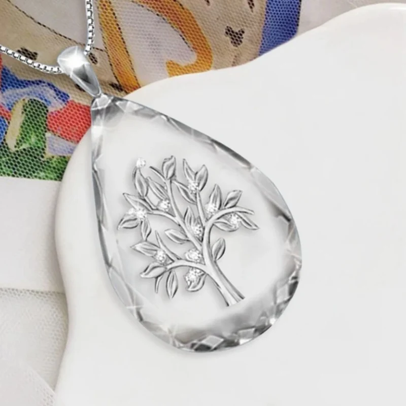 Collier Arbre de Vie Goutte d'Eau