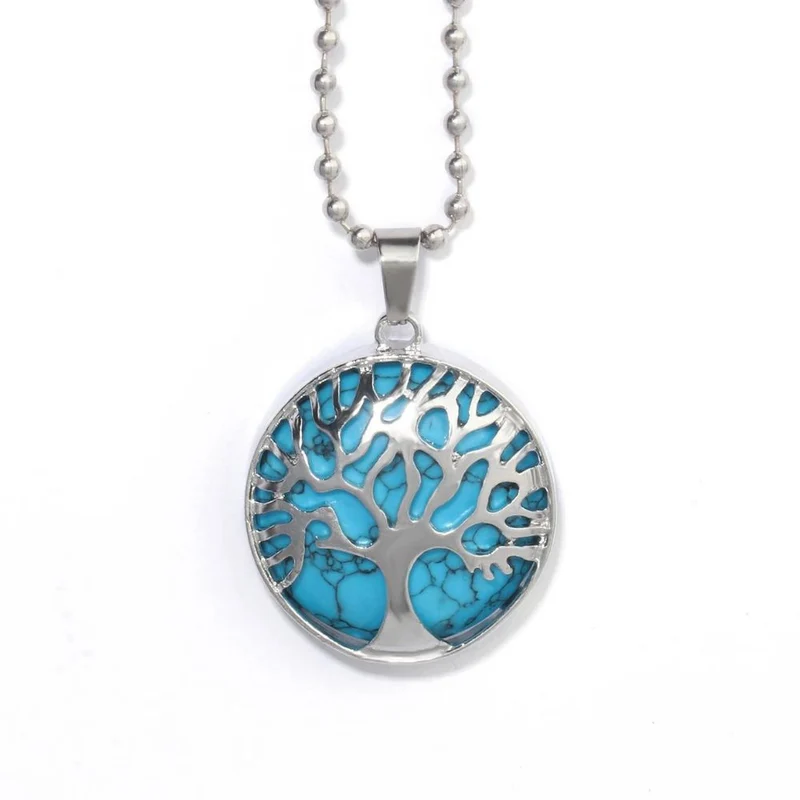 Collier Arbre de Vie Turquoise