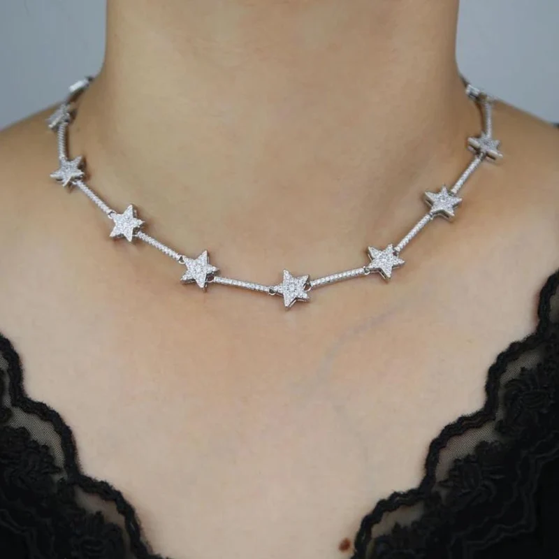 Collier Étoile Brillante Argent