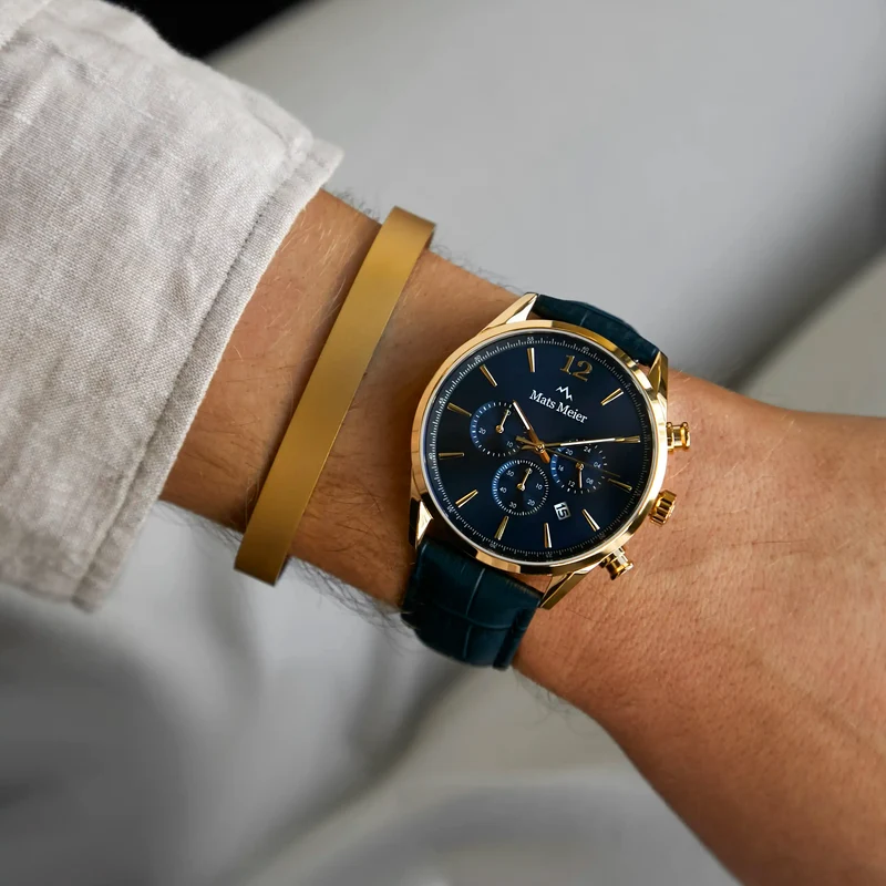 Mats Meier Annecy bracelet en acier couleur or MM320015