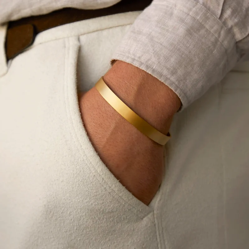 Mats Meier Annecy bracelet en acier couleur or MM320015