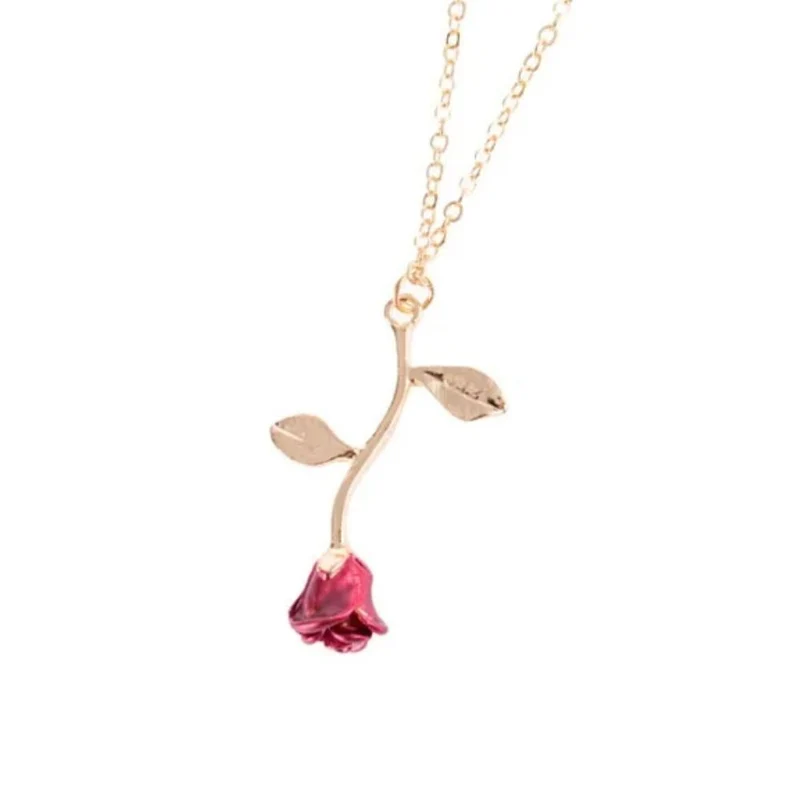 Collier Rose qui Tombe