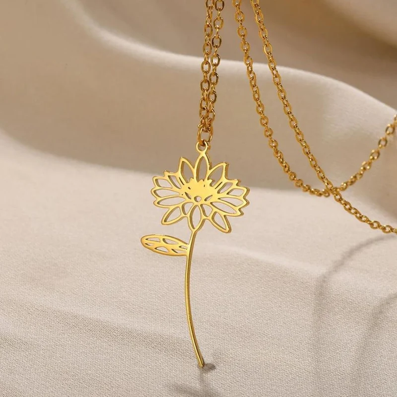 Collier Fleur Jaune