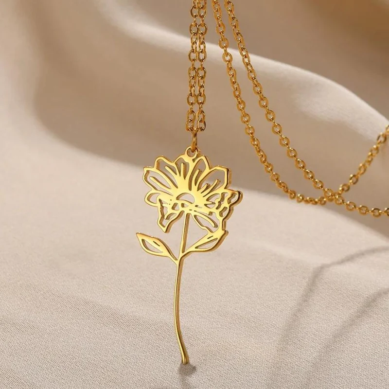 Collier Fleur Jaune