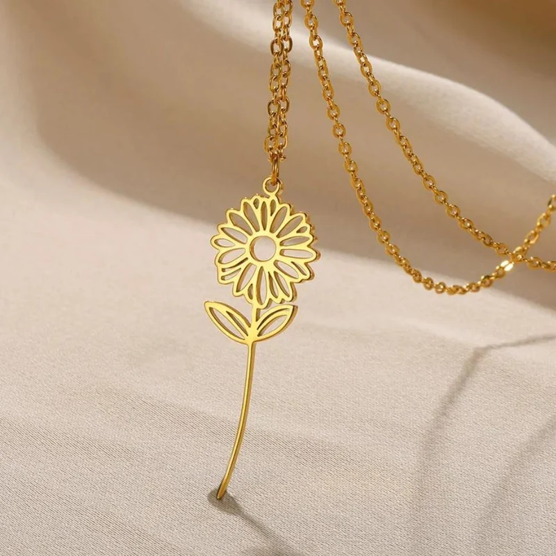Collier Fleur Jaune