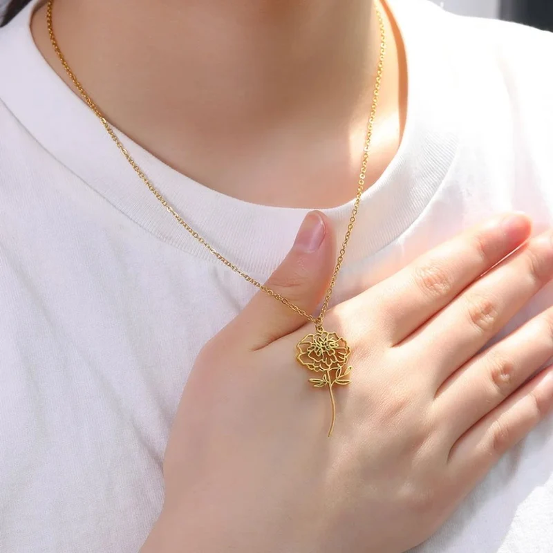 Collier Fleur Jaune