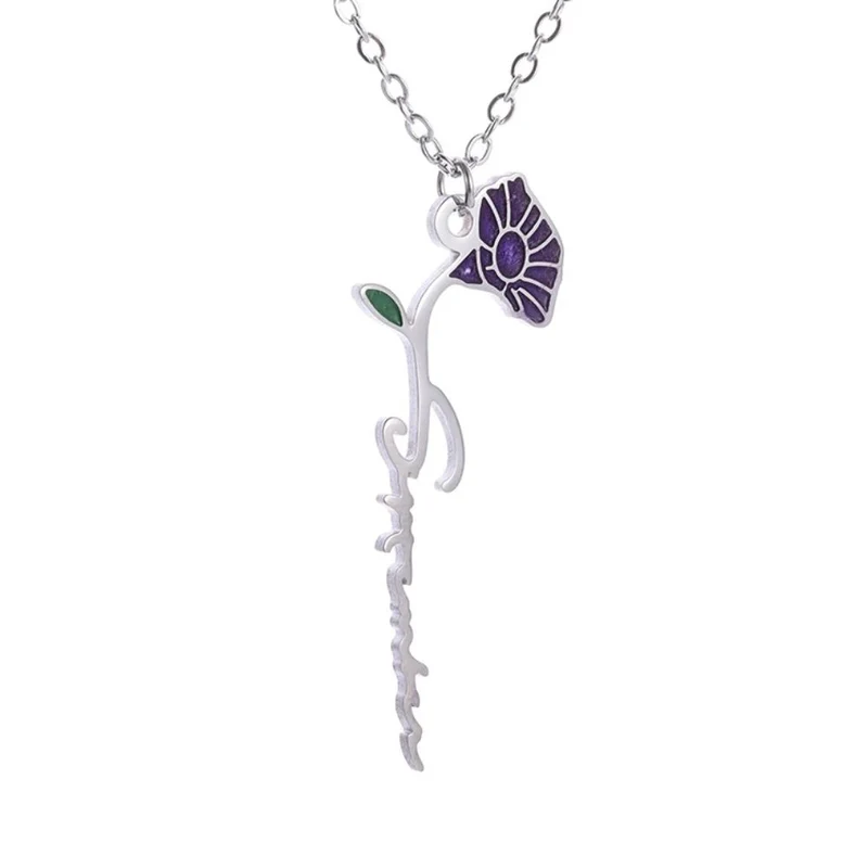 Collier Fleur Violette