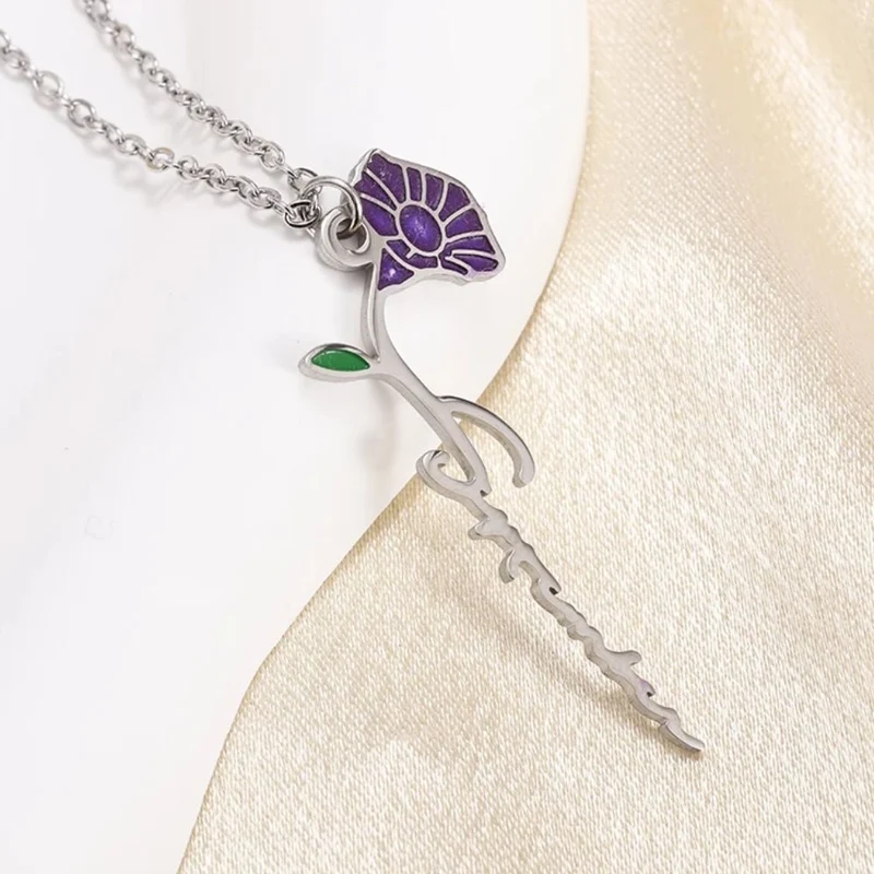 Collier Fleur Violette