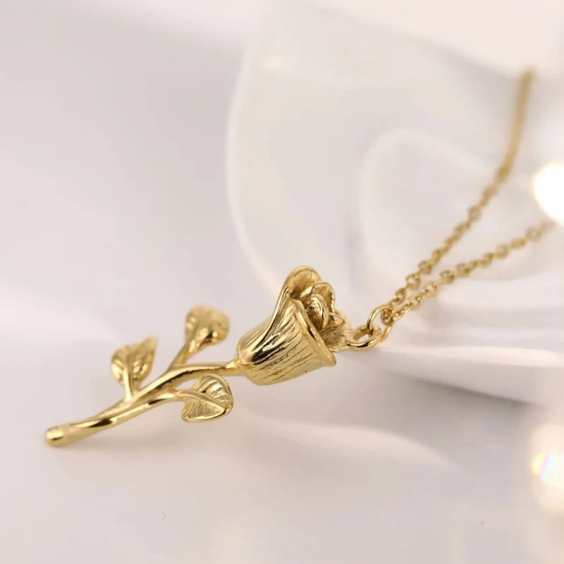 Collier Rose en Or