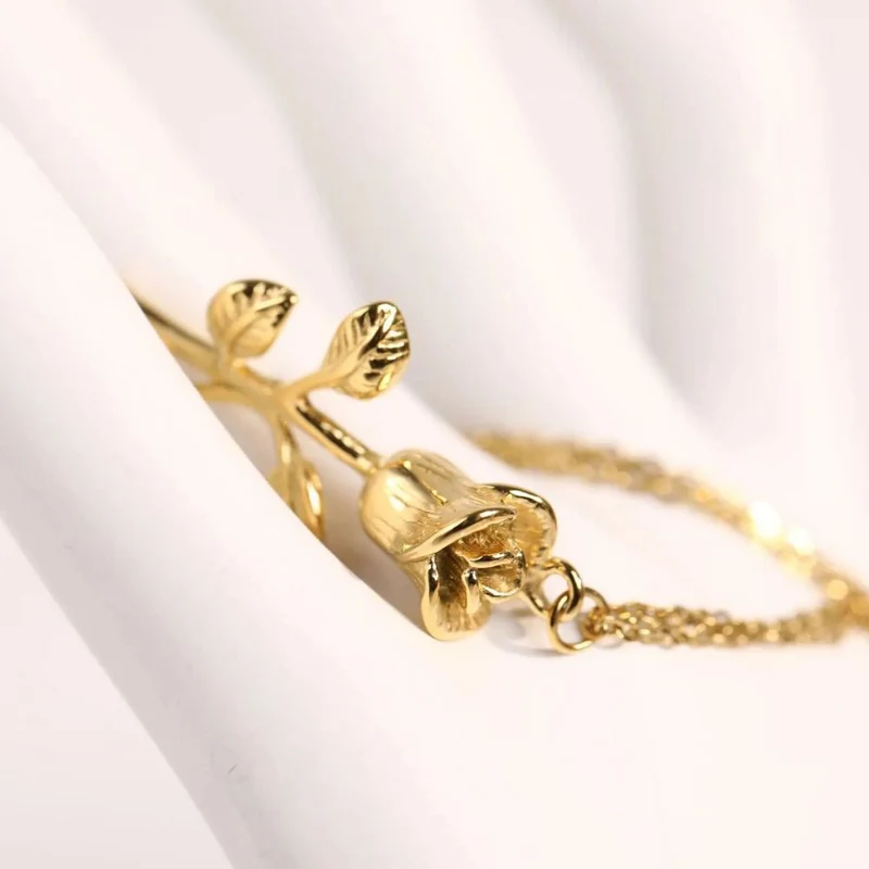 Collier Rose en Or