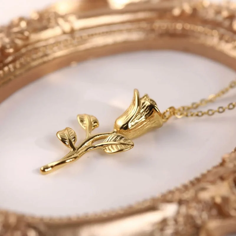 Collier Rose en Or