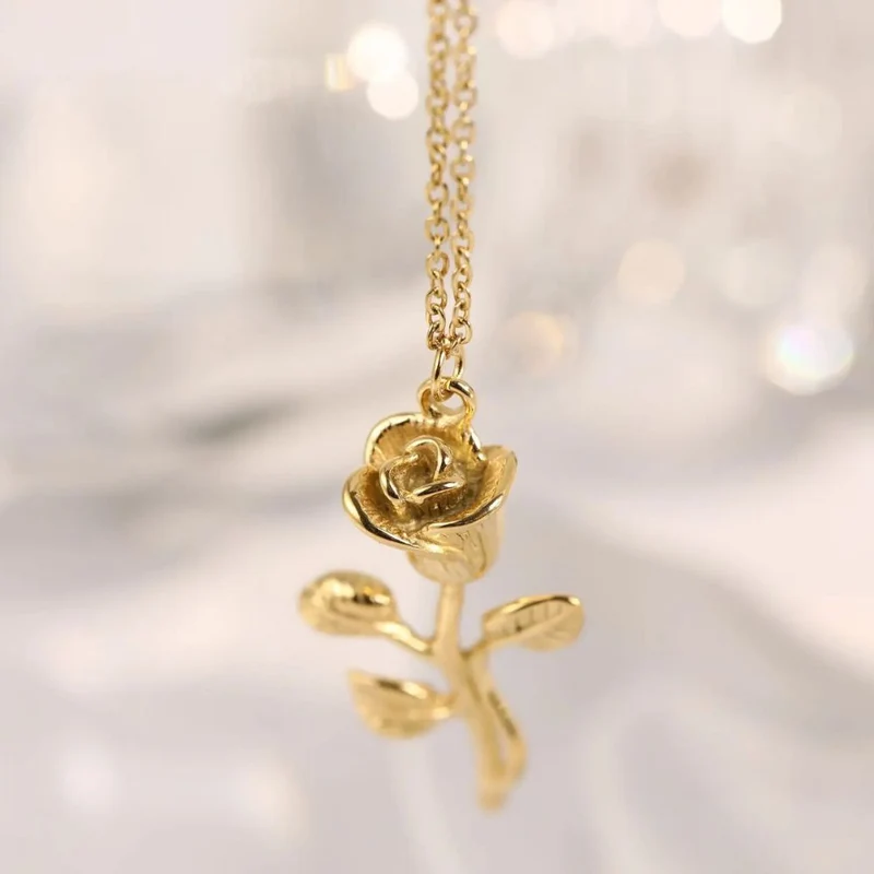 Collier Rose en Or