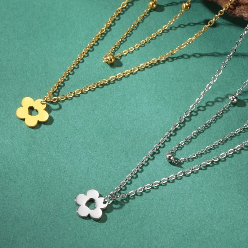 Collier Petite Fleur Cœur