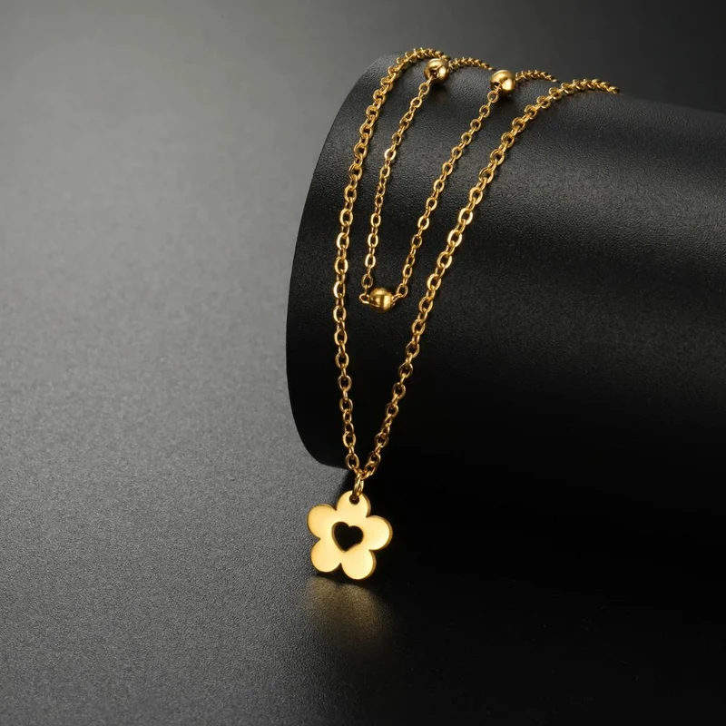 Collier Petite Fleur Cœur